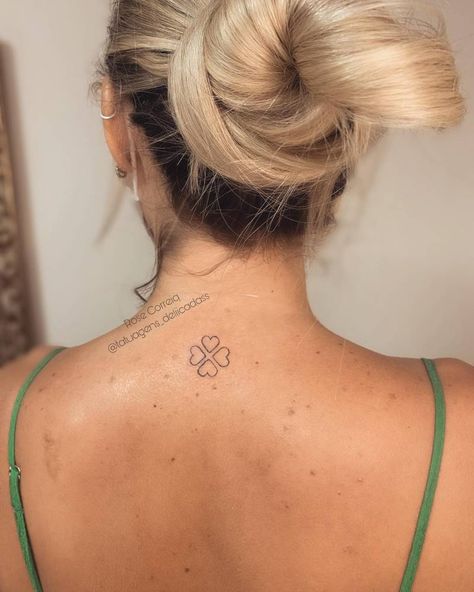 Tattoo of four hearts forming a four leaf clover Four Leaf Clover Tattoos, 4 Leaf Clover Tattoo, Flower Vine Tattoos, Leaf Clover Tattoo, Four Leaf Clover Tattoo, 9 Tattoo, Wild Irish Rose, Shamrock Tattoos, Clover Tattoo