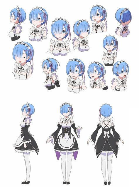 Re:Zero reference for cosplay Konosuba Wallpaper, Character Model Sheet, Model Sheet, Re Zero, Character Modeling, Character Design References, Anime Kawaii, Anime Artwork, Anime Comics