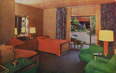 Hollywood Roosevelt Hotel, Hollywood, California Mid Century Hotel, Roosevelt Hotel, Gold Rooms, Vintage Hotels, Retro Interior, Hotel Motel, Vintage Room, Vintage Interiors, Bedroom Hotel