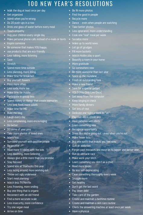 100 New Year's Resolutions | 100 Things 2 Do New Year Resolution Quotes, New Years Resolution List, Resolution Quotes, Resolution List, Life Goals List, New Year Goals, New Year New Me, Vie Motivation, Year Quotes