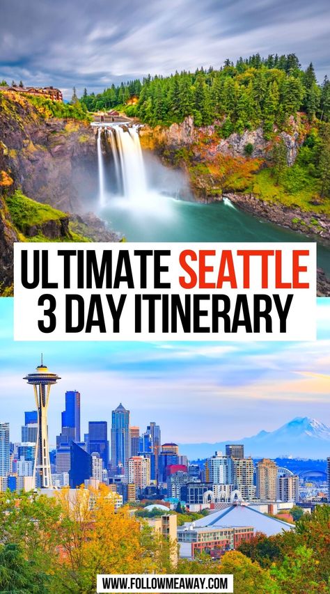 Seattle Itinerary, Travel Seattle, Seattle Weekend, Weekend In Seattle, Washington Things To Do, Seattle Travel Guide, Travel Places To Visit, Seattle Vacation, Things To Do In Seattle