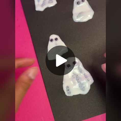 Easy Ghost Painting, Ghost Painting, Fine Motor Activity, Ghost Art, Classroom Activity, Fine Motor Activities, Activity Ideas, Motor Activities, White Paint