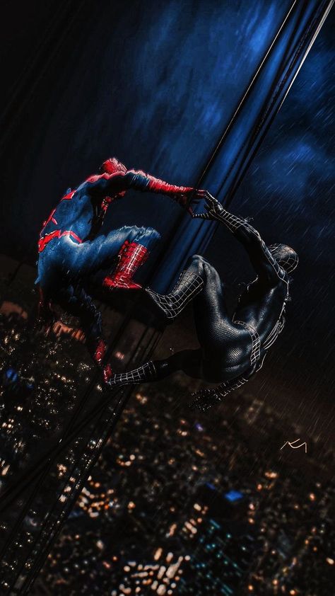 Spider Man 3 Wallpaper, Raimi Spiderman, Spiderman 2002, Wallpaper Marvel, Symbiote Spiderman, Toni Stark, Image Spiderman, Grunge Pictures, Black Spiderman