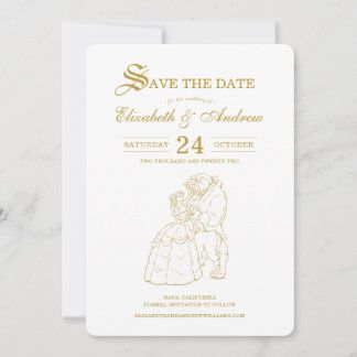 Cricut Invitations, Disney Invitations, Gold Beauty, Disney Decor, Invitation Inspiration, Formal Invitation, Wedding Save The Date, Fairy Tale Wedding, Disney Wedding