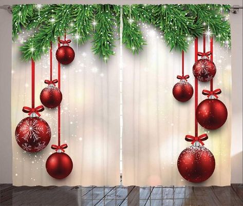 Christmas Window Decorations, Christmas Window, Thanksgiving Decor, Elegant Christmas, Christmas Table Decorations, Christmas Deco, Outdoor Christmas Decorations, Christmas Balls, The Holiday Aisle