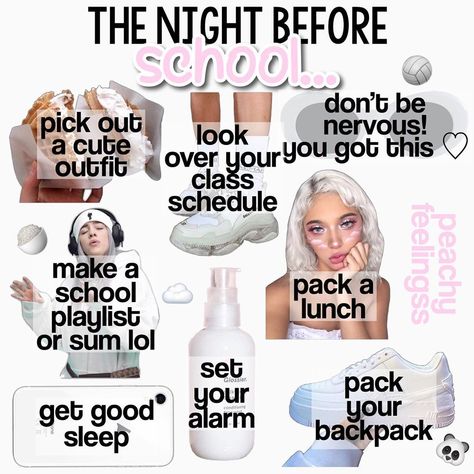 Periods Tips, The Night Before School, Schul Survival Kits, Middle School Supplies, Night Before School, Middle School Survival, School Routine For Teens, Middle School Hacks, School Survival Kits