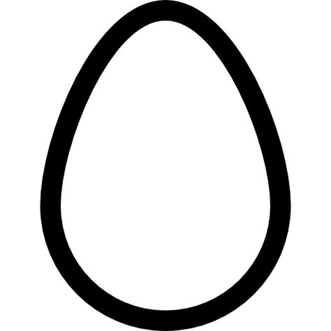 Egg outline Free Icon Egg Outline, Simple Easter Eggs, Sailboat Tattoo, Shell Drawing, Shape Tattoo, Best Project, Brown Eggs, Food Backgrounds, Coloring Easter Eggs