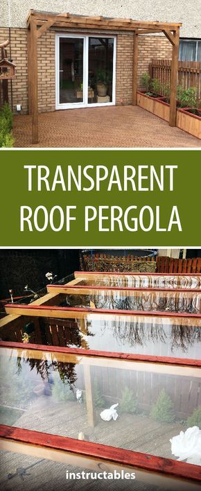 Pergola On A Budget, Transparent Roof, Corner Pergola, Attached Pergola, Small Pergola, Pergola Diy, Cheap Pergola, Pergola Ideas, Pergola Attached To House