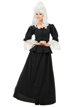 Adult Colonial Woman Costume Martha Washington Costume, Colonial Woman, Woman Costume, Martha Washington, Floor Length Skirt, Plus Size Designers, Historical Costume, Costume Shop, Women's Costumes