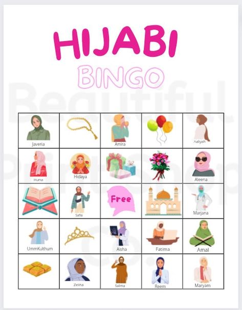 Hijab Party Ideas, Muslim Kids Activities Craft Ideas, Ramadan Diy, Hijab Party, Ramadan Printables, Ramadan Ideas, Fundraising Games, Children Games, Muslim Kids Activities