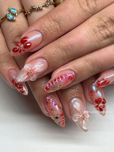 3d Flower Nails, Purple Nail, Summery Nails, Nail Jewelry, Fire Nails, Classy Nails, Funky Nails, Pretty Acrylic Nails, Floral Nails