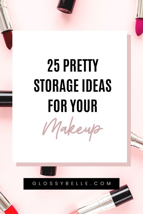 Staying organized is so important if you have a large makeup collection. If you have a ton of makeup laying around the house and you need some ideas on how to stay tidy and clean, here are 21 pretty makeup storage ideas to organize your vanity while adding some glam to your room! | beauty products | makeup organizing ideas | skincare | make up | acrylic #beauty #makeup #organizing #organization #vanity #organize #homedecor #makeupcollection Organize Beauty Products Storage Hacks, Organizing Beauty Products, Porch Candles, Diy Small Apartment, Palette Organizer, First Apartment Essentials, Budget Interior Design, Pretty Storage, Acrylic Organizer