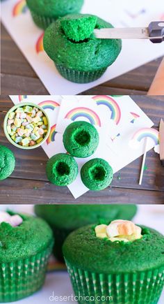 Lucky Charm Cupcakes, Leprechaun Cupcakes, Leprechaun Pranks, Leprechaun Treats, Lucky Charms Cupcakes, Leprechaun Bait, St Patricks Food, St Patrick Day Snacks, St Patricks Day Cakes