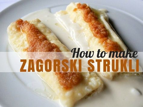 How to make Zagorski Štrukli Recipe | I think I had this in Varazdin the first full day in Croatia, I should try making it myself for a culinary adventure... Croatian Meals, Croation Recipes, Croatian Cuisine, Foreign Food, Serbian Recipes, Croatian Recipes, Cheese Dishes, Cooking Lessons, English Food