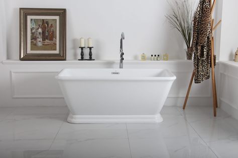 4 Signs It’s Time to Replace Your #Bathtub via #KingstonBrass - Our line of luxury tubs from Kingston Brass are significantly discounted, include free shipping, and are backed by our money back guarantee - come see for yourself! Luxury Tub, Brass Pedestal, Pedestal Tub, Bathroom Remodels, Tub Doors, Soaking Bathtubs, Small Pool, Clawfoot Tub, Kingston Brass