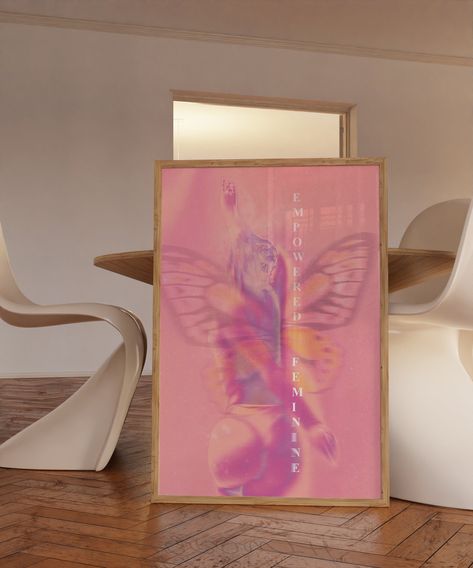 #etsy shop: Grainy Gradient, 70s Poster, Aura Poster, Psychedelic Decor, Aesthetic Decor, Retro Feminine Art, Empowered Woman Print, Pink Room Decor https://etsy.me/3YHv6y4 #pink #housewarming #unframed #entryway #bohemianeclectic #humoroussaying #70sposter Aura Room Decor, Apartment Basement, 70s Poster, Spiritual Poster, Female Wall Art, Grainy Gradient, Trippy Wall Art, Dorm Room Styles, Pink Artwork