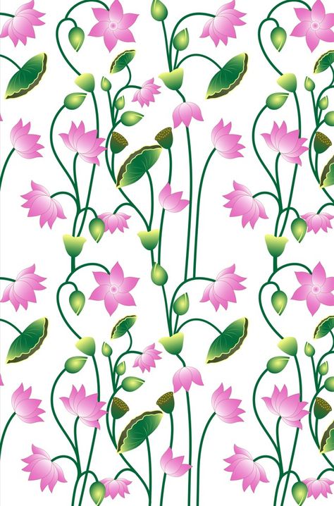 Lotus Flower Background, Lotus Background, Lotus Flower Pattern, Flowers Illustration, Plate Decor, Pink Lotus, Lotus Flowers, Lotus Flower, Flower Pattern