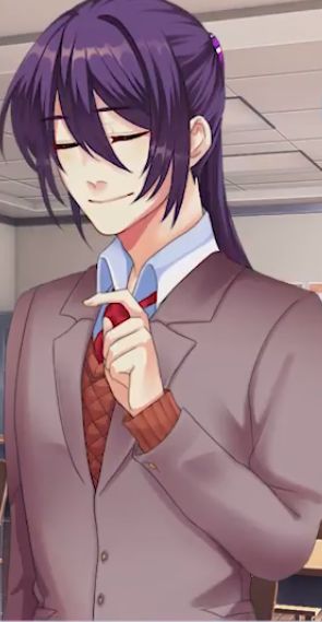 dis is yuki smiling (Yuri's genderbend version) Yuri Ddlc Genderbend, Doki Doki Literature Club Genderbend, Male Yuri Ddlc, Ddlc Male Version, Yuki Ddlc, Ddlc Genderbend, Yuri Doki Doki Literature Club, Yuri Ddlc, Yandere Games