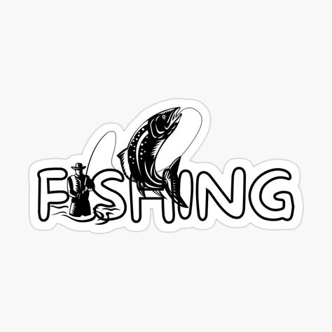 Scrapbook 2024, Fishing Stickers, T Shirt Logo Design, Shirt Logo Design, Fish Man, San Clemente, Fishing Humor, Fish Design, Love Stickers