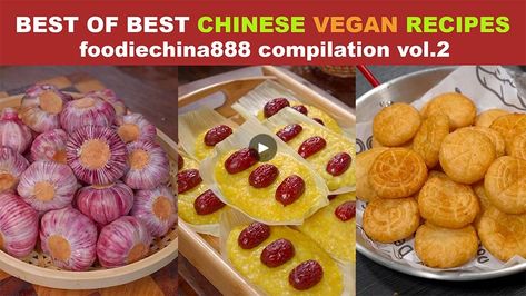 BEST OF BEST CHINESE VEGAN RECIPES foodiechina888 Compilation Vol.2 | TikTok, cooking, noodle, recipe | compilation of foodeichina888's popular chinese vegan recipes instagram ‣ https://www.instagram.com/foodiechina888 tiktok ‣... | By foodiechina888 | Trending vegan corn recipe in China. Huh? Overweight corn cub. What? Remove husk. Trim with left hand. Soak for 10 minutes in water from Mississippi River. Root like great cup with a single hand. Sugar. Cornstarch. This powder. Well mixed it with grandma's chopsticks. Oh no. Spread it on corn husk. Top with red date. Steam for 10 minutes. Dish up. Done and dusted. Out of this world. Trending vegan cold jelly noodles recipe China. Huh? Peel an oversized cucumber. Pour skinning blender. Water from Missus River. Blend well. Pass through a stra Jelly Noodles, Potato Balls Recipe, Hand Soak, Done And Dusted, Stuffed Potato Balls, Food Receipt, Corn Recipe, Vegan Potato, Noodles Recipe