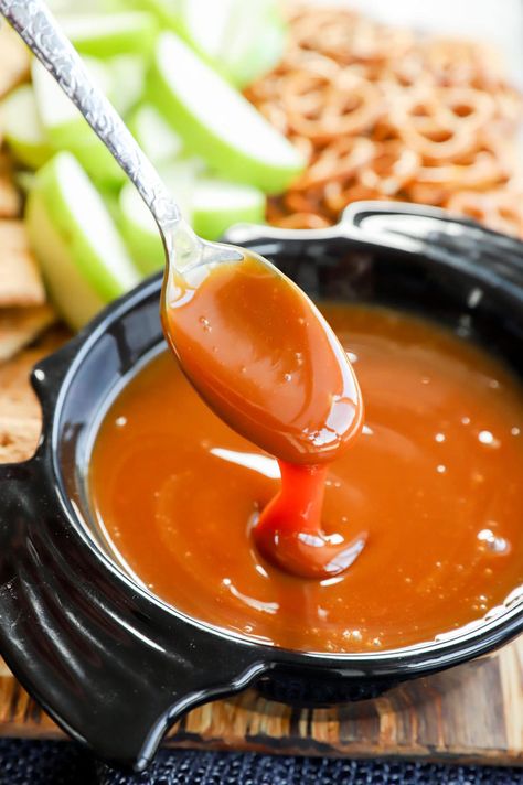 The Best Caramel Apple Dip Recipe (Only 5 Ingredients!) | Cake 'n Knife Caramel Dip Recipe, Carmel Apple Dipping Sauce, Caramel Dip For Apples, Homemade Caramel Apple, Caramel Apple Dip Recipe, Making Caramel, Apple Dip Recipe, Caramel Apples Homemade, Caramel Apple Dip