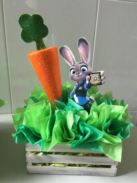 Zootopia - Judy Zootopia Crafts, Birthdays Themes, Zootopia Birthday Party, Zootopia Party, Baby Shower Favors Girl, Disney Party, 4th Birthday Parties, Zootopia, 2nd Birthday Parties