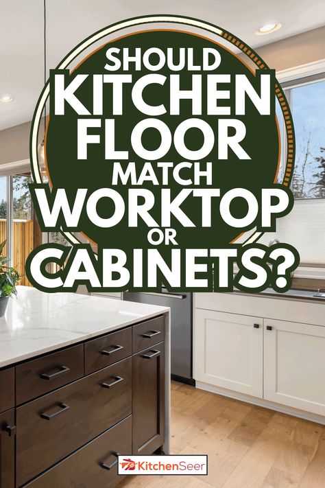 Matching Floors And Cabinets, Kitchen Ideas With Wooden Floor, Cabinet Countertop Floor Combinations, Flooring For Natural Wood Cabinets, Matching Wood Floors To Wood Cabinets, How To Match Cabinets And Flooring, Matching Cabinets And Flooring, Cabinet Floor Combinations, Kitchen With Brown Tile Floor