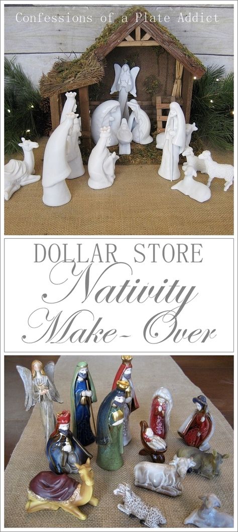 Home Decor Diy Crafts, Yule Crafts, Diy Nativity, Room Decor Crafts, Dollar Store Christmas, Thrift Store Crafts, Home Decor Diy, Diy Room, Tree Crafts