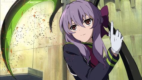 giphy.gif (1200×674) Shinoa Hiiragi, Persona Anime, Random Gif, Anime Gifs, Seraph Of The End, Owari No Seraph, Anime Profile, An Anime, Purple Hair