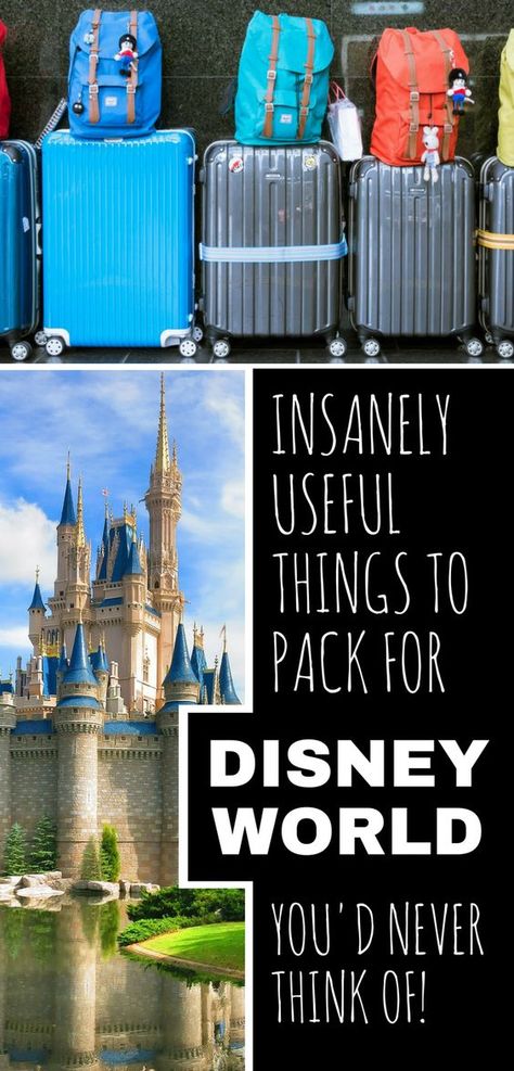 Disney Packing List, Disney Packing, Packing List For Disney, Disney World Packing, Things To Pack, Disney World Vacation Planning, Family Disney Trip, Useful Things, Disney Trip Planning