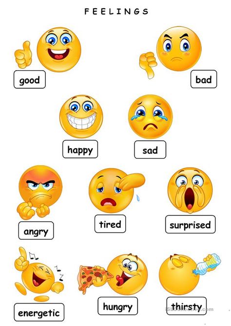 Emotions Preschool, Worksheets For Preschoolers, Teach English To Kids, Feelings Chart, English Activities For Kids, English Worksheet, Kids Worksheets Preschool, Learning English For Kids, English Phonics