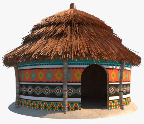 African Hut, African Interior Design, Africa Art Design, Hut House, Wooden Hut, African House, African Interior, Mud House, African Art Paintings