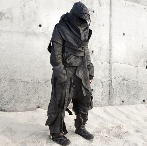 Dystopian Fashion Male, Post Apocalyptic Outfit Male, Tech Wear Men, Futuristic Fashion Male, Brutal Design, Post Apocalyptic Outfit, Leather Coat Outfit, Desert Warrior, Id Cover