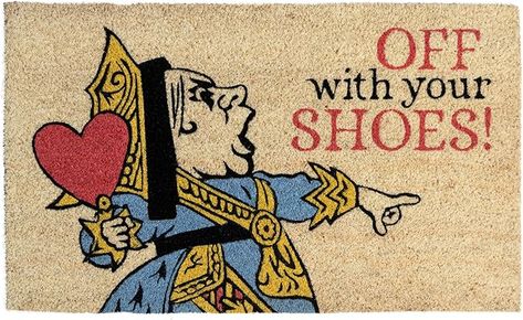 Amazon.com: Entryways Victoria and Albert Museum Queen of Hearts Coir Doormat : Patio, Lawn & Garden Sir John Tenniel, John Tenniel, Hand Stencil, Coir Doormat, Adventures In Wonderland, Lewis Carroll, Your Shoes, Oui Oui, Welcome Mat