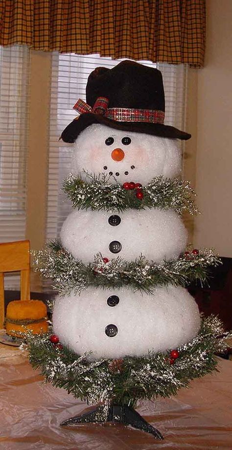 25 Breathtaking Indoor Christmas Decorating Ideas | Christmas Celebrations Christmas Decor Diy Cheap, Lobby Decor, Cheap Christmas Diy, Diy Jul, Snowman Tree, Snowman Christmas Tree, Indoor Christmas Decorations, Indoor Christmas, Snowman Crafts