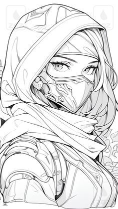 Line Art Techniques, Anime Line Art, Manga Lineart, Warrior Sketch, Warrior Drawing, Woman Line Art, Best Anime Drawings, Detailed Coloring Pages, Dark Art Drawings