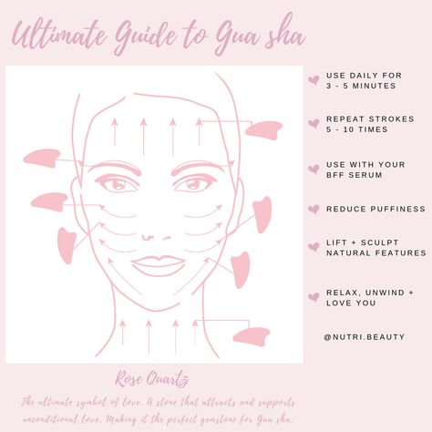 Gua Sha Shower Routine, Daily Gua Sha Routine, Face Gua Sha Guide, Gua Sha Exercises, Gua Sha Guide, Use Gua Sha, Clean Beauty Makeup, Roller Massage, Diy Beauty Treatments