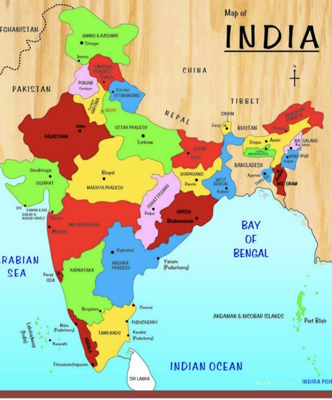 #Hindustan#India#Bharat#desh#Mycountry#Map#Country#Atlas#world India Map With States, Creative India, Omnivorous Animals, Basic Geography, Map Of India, Malayalam Movies, Map Sketch, Science Fact, Map Puzzle