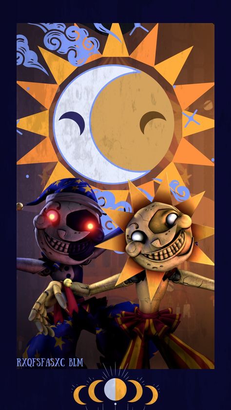 Sun And Moon, Cartoon Characters, Moon, Sun