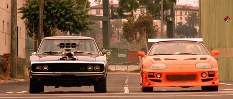 "The Fast & The Furious" Final drag race; Dodge Charger vs. Toyota Supra To Fast To Furious, Buick Grand National, Furious Movie, Tv Cars, Mick Schumacher, Michelle Rodriguez, Street Racing Cars, The Furious, Honda S2000