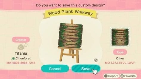 Animal Crossing Jungle Path, Animal Crossing Design Codes Paths Wood, Acnh Jungle Core Design Codes, Acnh Swampcore, Acnh Path, Acnh Paths, Acnh Cottagecore, Animal Crossing Guide, Acnh Design