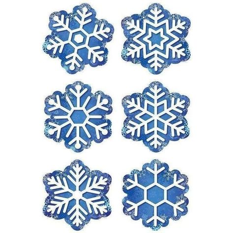 Glue Snowflakes, Winter Bulletin Board, Winter Bulletin, Disney Frozen Birthday Party, Drink Topper, Planet Drawing, Snowflake Cutouts, Winter Bulletin Boards, Creative Teaching Press