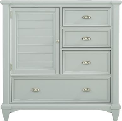 Bedroom Chests of Drawers: 3, 4, 5-Drawer Chests White Bureau, Mint Dresser, Colorful Dresser, Bedroom Chest Of Drawers, Grey Doors, Queen Panel Beds, Bedroom Chest, Bed With Storage, Bedroom Sets Queen