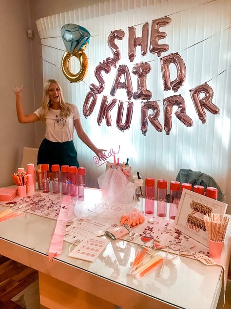 Blush Bachelorette Party Decor, Bachelorette Table Decor Ideas, Table Decorations Bachelorette Party, Kardashian Bachelorette Party Theme, No Boys Allowed Bachelorette Party, Bachelorette Table Set Up, Bachelorette Table Decorations, Bachelorette Party Table Set Up, Austin Tx Bachelorette Party