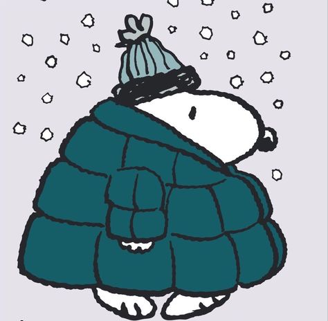 Snoopy In Puffer Coat, Snoopy Puffer Jacket, Puffer Snoopy, Winter Snoopy, Snoopy Snow, Snoopy Classroom, Wallpaper Snoopy, Merry Chrysler, Snoopy Tattoo