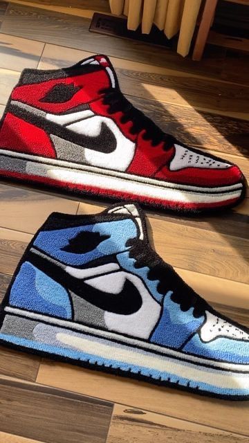 Jordan, Rug, Sneakers, Red, On Instagram, Blue, Instagram, Design, Art