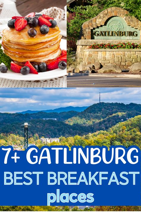 Enjoy the most important meal of the day in Gatlinburg, Tennessee. Whether you’re an early riser or out to brunch with friends, be sure to check out the delicious breakfast food options in this beautiful town. Here are some of the best breakfast places in Gatlinburg. As an East Tennesseean, I have carefully curated this list I know you’ll love! Gatlinburg Restaurants, Tennessee Family Vacation, Gatlinburg Tennessee Vacation, Pigeon Forge Vacation, Tennessee Road Trip, Smokey Mountains Vacation, Gatlinburg Vacation, New Mom Gifts, Smoky Mountains Vacation