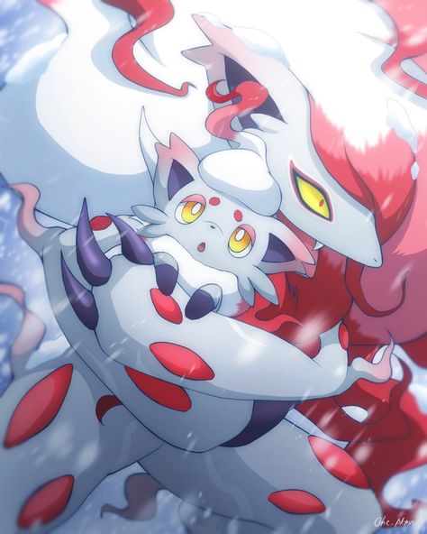 Pokemon Anime Art, Zoroark Fanart, Pokemon Cute Art, Cool Pokemon Pictures, Beautiful Pokemon, Zorua Pokemon, Fanart Pokemon, Pokemon Zoroark, Zoroark Pokemon