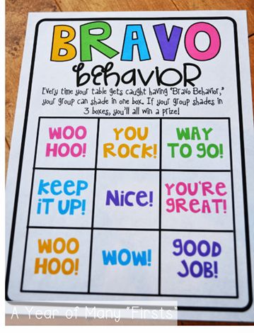 Bravo behavior (FREEBIES!)   I’ve found that the most effective way to keep things calm (yet still fun!) in my classroom is to constantly...... Behavior Incentives, Teaching Classroom Management, Esl Games, Class Rules, Classroom Procedures, Classroom Behavior Management, Behaviour Management, Classroom Organisation, Organization And Management