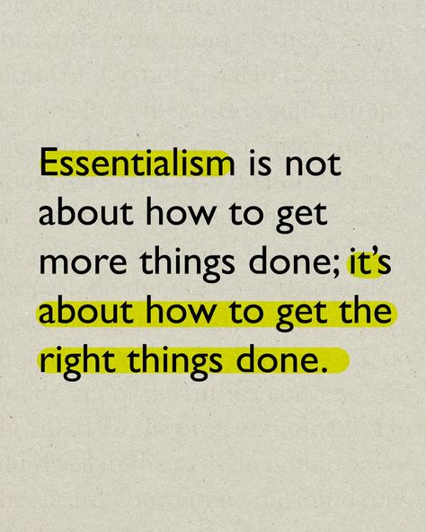 These quotes encapsulate Greg McKeown’s philosophy on prioritisation, focus, and the disciplined pursuit of what truly matters in “Essentialism: The Disciplined Pursuit of Less.” . #PowerByQuotes #PowerByBooks Greg Mckeown, Philosophy, Gems, Quotes, Quick Saves